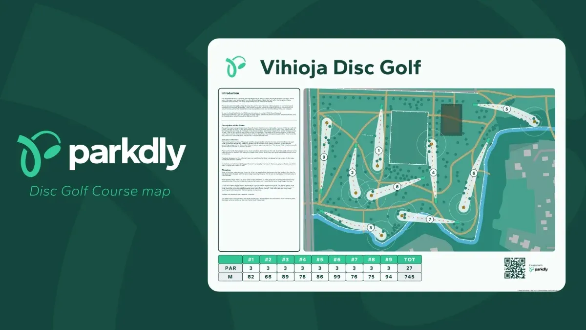 Disc Golf Course Map